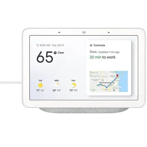 Google GA00516-US Home Hub Smart Home Assistant - Chalk