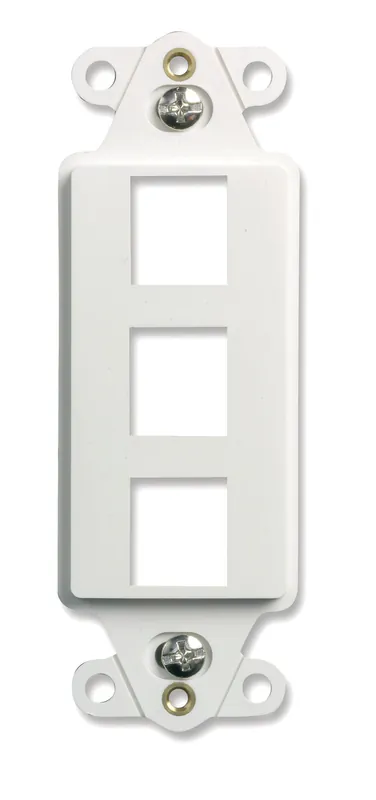 Legrand-On-Q WP3413WH 3-Port Decorator Outlet Strap White