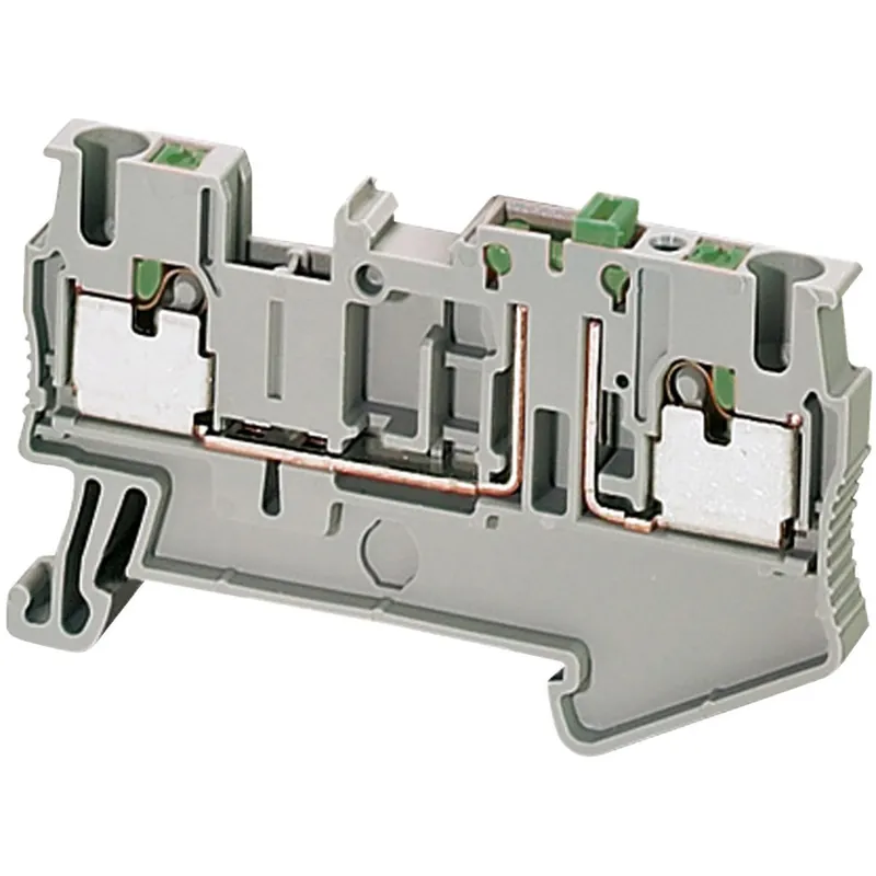 Schneider Electric NSYTRP22SC Terminal Block Linergy TR 2.5mm Push-in Type Knife Disconnect 2 Points Set of 50