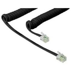 Allen Tel AT806-00 Full Modular Handset Cord Black 6 ft. AT806-00