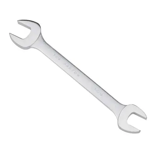Proto J3035 Open End Wrench, Imperial, 11/16 x 3/4 in Wrench, Angled/Double Head