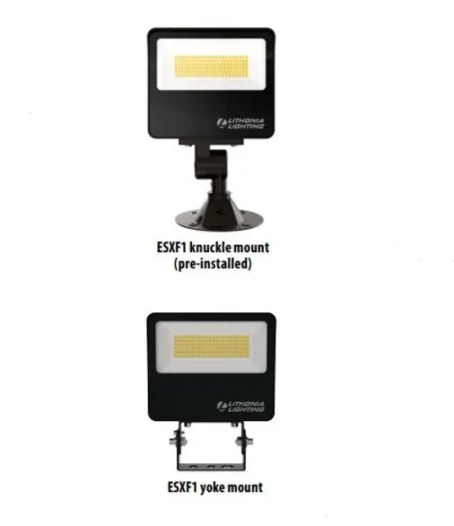ACUITY BRANDS ESXF1ALOSWW2KYDDB ESXF LED Floodlight Adjustable Lumen 5000 Max, Switchable CCT, Photocell, 277 Vac, 34 Watts