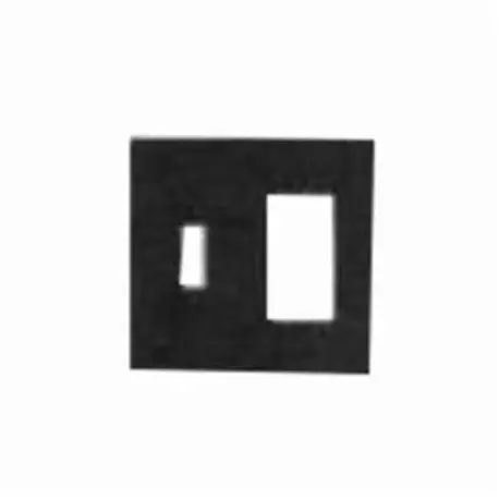Mulberry 93432 Standard Combination Wallplate, 2 Gangs, 4.5 in H x 4.562 in W, 302 Stainless Steel