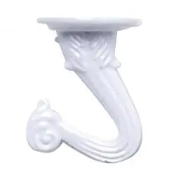 True Value 86102GT GT 2PK WHT SWAG HOOK