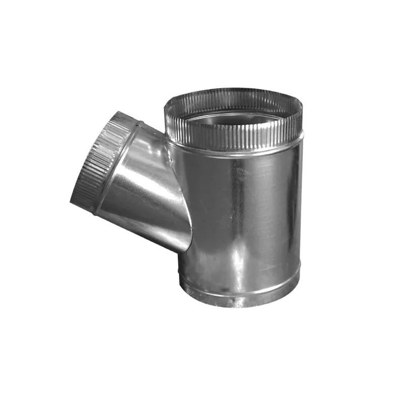 Air Duct Products - 5101.120909-26 - 12 inches x 9 inches x 9 inches T-Wye Galvanized 26 Gauge