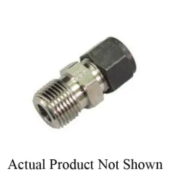 TYLOK SS-5-SMC-4-BT Stainless 5/16 CS Tube x 1/4 MNPT Straight, Bored Through, Single Ferrul