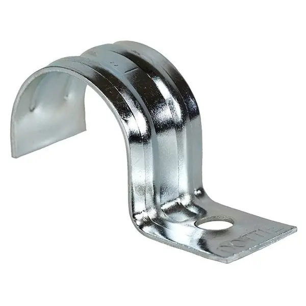 LH Dottie MTW75 One Hole Strap Steel Material Zinc Plated Finish Surface Mounting 14 GA thickness