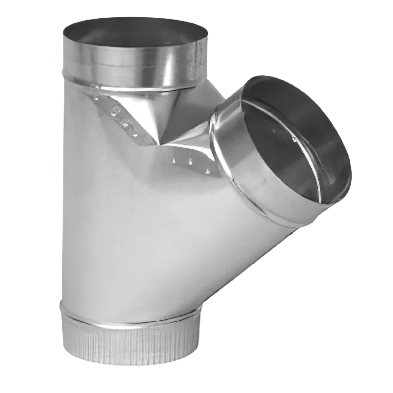 Gray Metal South 277-12108 12 Inch x 10 Inch x 8 Inch Full Flow Duct Wye
