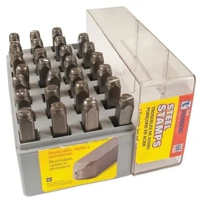 C.H. Hanson 20350 Standard Steel Hand Stamp Sets 3/8 in A thru Z