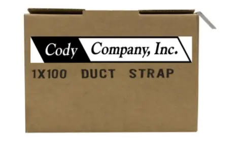 Cody Company 990 1X100 Non-Perforated Hanger Strap STD. GA 8 Rolls/Box