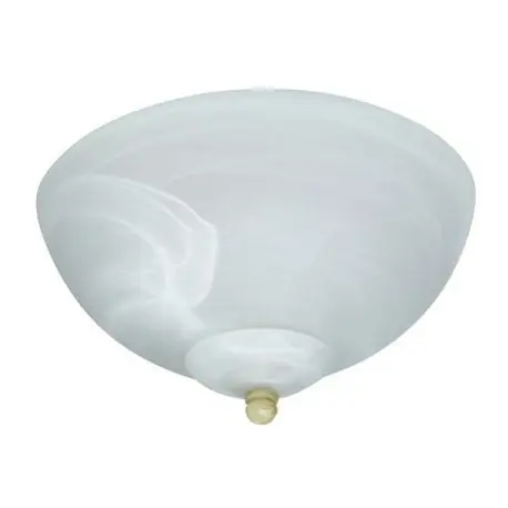 Craftmade OLK215CFL Bowl Fan Light Kit With Alabaster Glass, (2) CFL Lamp, 26 W Fixture