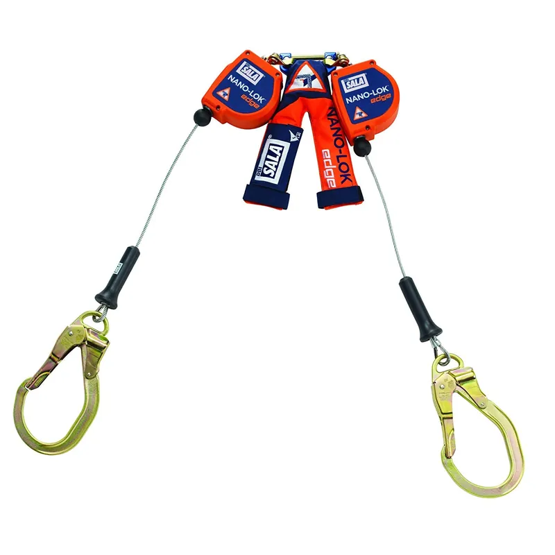 3M DBI-SALA Fall Protection CAPSA-3500276 Nano-Lok Edge Series Twin-Leg Quick Connect Self-Retracting Lifeline