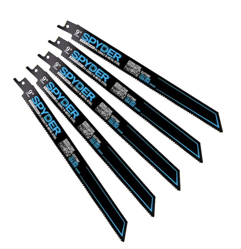 SM Products 200305 JB Industries Black Wood/Nail Embedded Cutting Reciprocating Saw Blade Set, Power, 5 Pieces