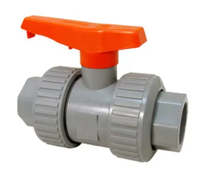 NIBCO CHEMTROL VALVES U51TB-E Chemtrol Tru-Bloc 2 in. Socket/Threaded x Socket/Threaded CPVC True Union Ball Valve