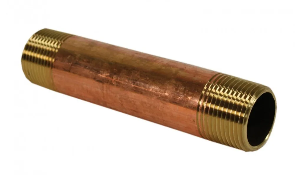 Jones Stephens N24012 3/4 X7 Red Brass Pipe Nipple