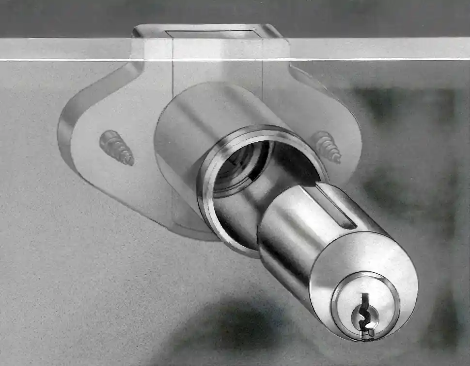 National Cabinet Lock C8163-KD-26D Drawer Lock Pin Tumbler Surface Mount 15/16 Length Cylinder