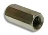 Metallics RCT26 Hex Rod Coupling 1/4-20 x 3/8 Inch Zinc Chromate