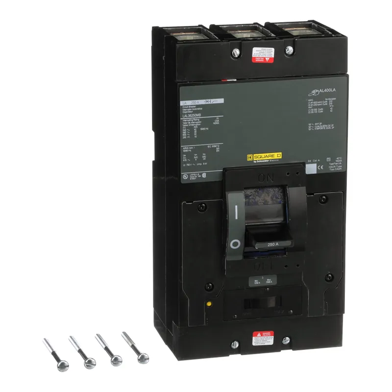 Square D LAL36250MB Molded Case Circuit Breaker 250 Amp 600 Volt