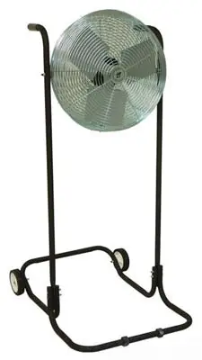 TPI F24HTE 24 Industrial Floor Fan 1/8 HP 3 Speed High Stand 08540602