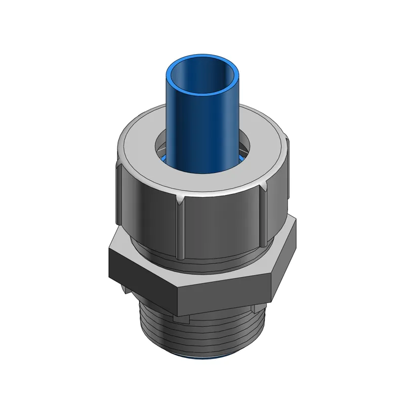 ABB LT100M Straight Metallic Connector 1 Inch Size Box of 50