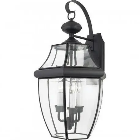 Quoizel Inc NY8318K Newbury Outdoor Lantern 60 W B10 Candelabra Lamp Base Incandescent Lamp