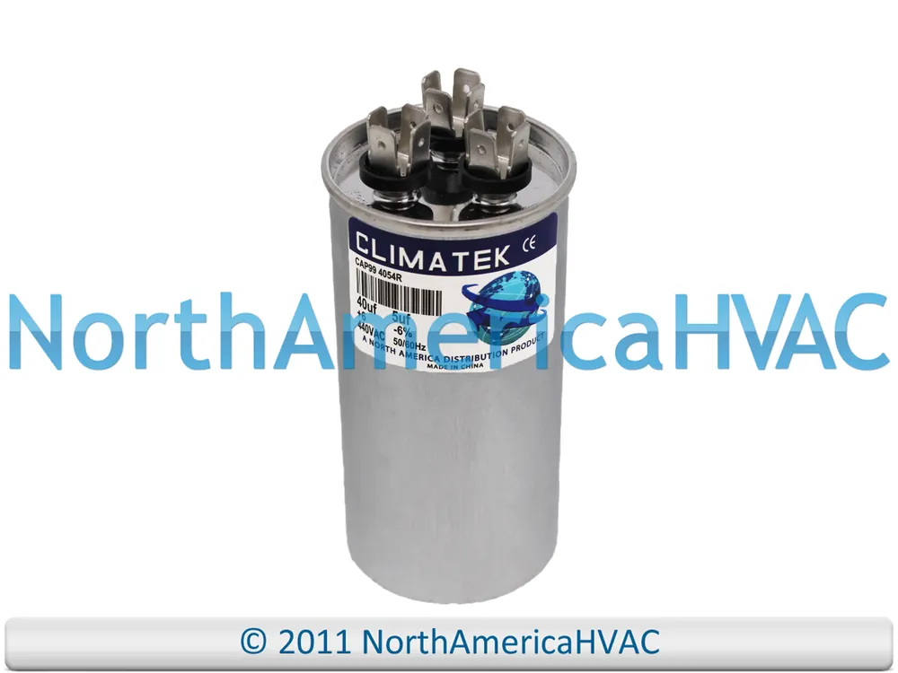 Rheem 43-26261-09 Round Dual Run Capacitor