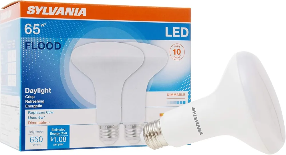 LEDVANCE 73956 SYLVANIA LED Flood BR30 Light Bulb 9 Watts 2 Pack Replacement 73956