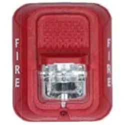 SYSTEM SENSOR SRL-SP Strobe Indoor 12/24 Volt Wall Mount Clear Lens Red FUEGO Legend