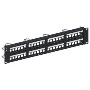 CommScope Uniprise 760237047 Discrete Distribution Module Panel 48-Port Black