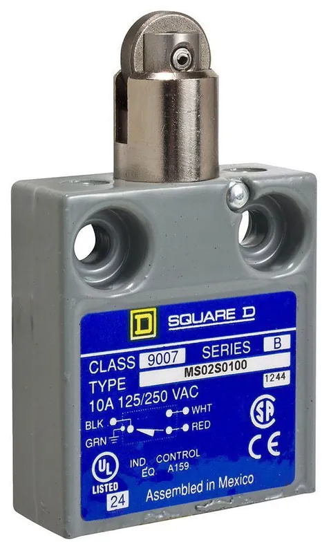 Square D Co. 9007MS02S0100 Telemecanique Limit Switch 240Vac 10Amp Ms Option
