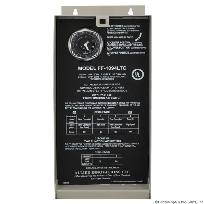 Len Gordon 910108-007 Control FF1094LTC 115v/230v Dual Circuit with TC Aux