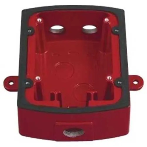 System Sensor MWBB Red Wall-Mounted Weatherproof Back Box