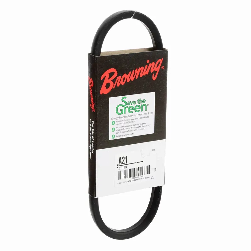 Browning 2351104 A21 Gripbelt V-Belt for Increased Horsepower Capacity