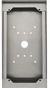 Aiphone SBX-IDVF Surface Mount Box 10-7/16 x 5-15/16 x 3-5/16 in. Top 2-5/16 in. Bottom Stainless Steel