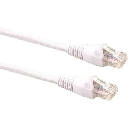 Signamax C6-115WH-3FB Category 6 Patch Cord, White Snag-Proof Boot, 3 ft.