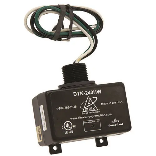 Ditek DTK-240HW 240VAC 20A Surge Protective Device-Single Phase Parallel Protection
