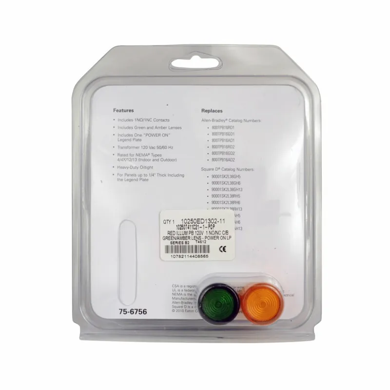 EATON 10250T411C21-1-POP Pushbutton Illuminated 30.5 mm 1NO-1NC Contact