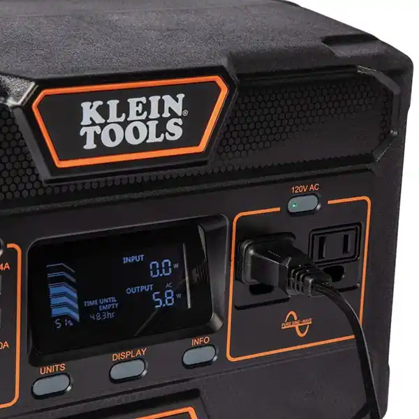 Klein Tools 29086-2/KTB5 Klein KTB5 Portable Power Station, 546 Watt Hour, 24.8Ah, 22.02V