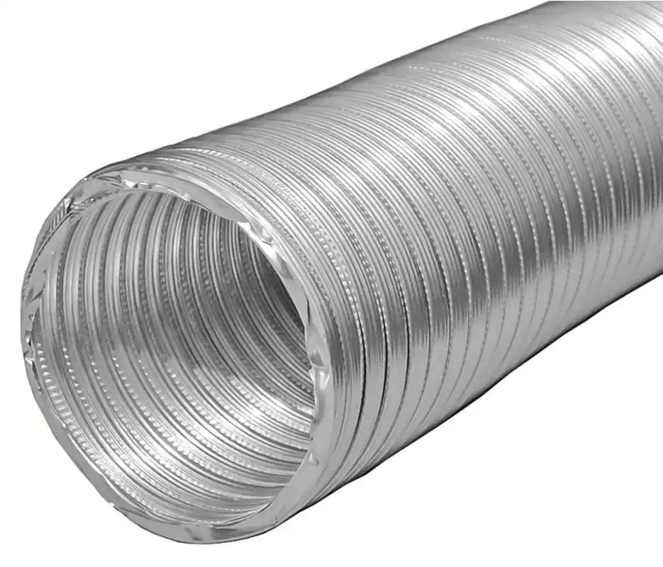 Builder's Best 110807 8' x 7, 5000 FPM Non-Insulated Class 0 Compressed Plain End Air Duct