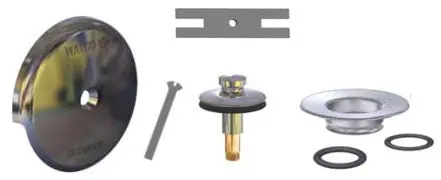 Watco 59290-BZ-2H Oil Rubbed Bronze Bath Waste Trim Kit with 2-Hole Overflow Plate