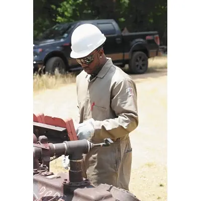 Stanco FRC681-TN-2XL 681 Full-Featured Contractor Style FR Coveralls Tan 2X-Large