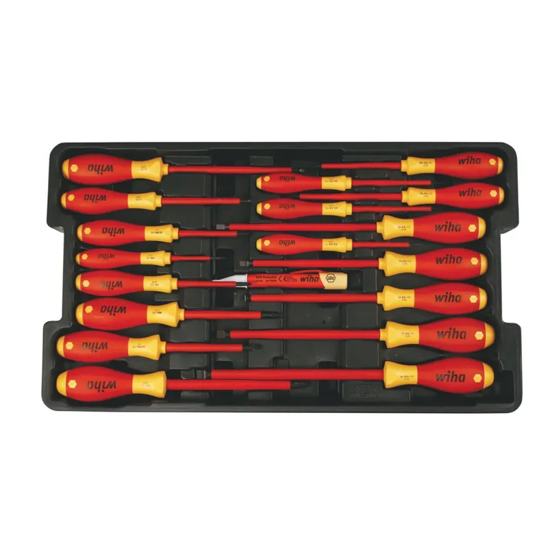 Wiha Tools 32095 19-Piece Insulated Soft Finish Screwdriver Set