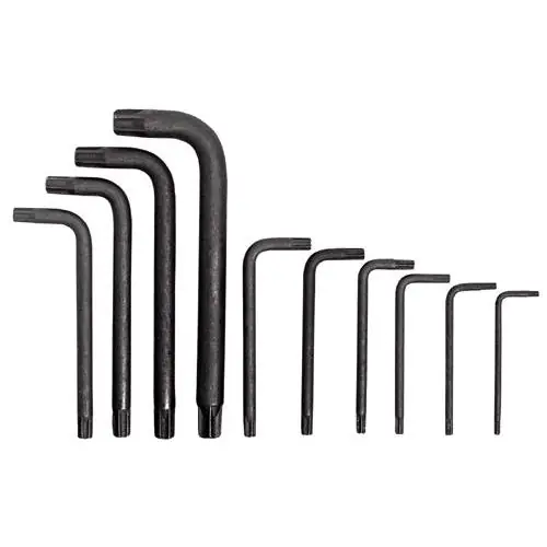 Proto J4961 Hex Key Set, 10 Pieces, T10 to T55 Torx, L-Handle Handle