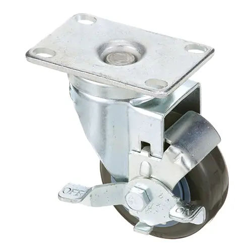 Kason 3 in Plate Caster Swivel W/ Brake for Component Hardware Group CMP1-3PBB