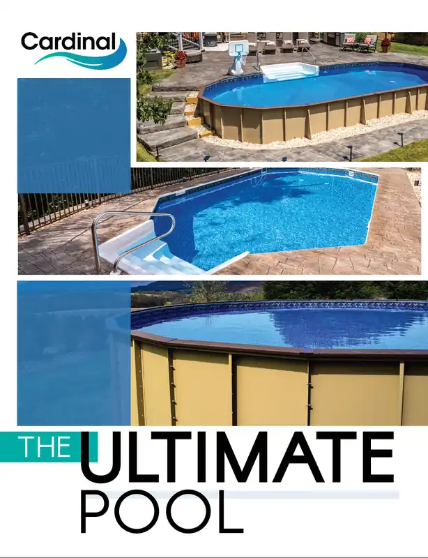 CARDINAL POOLS CRW-C090X4X3 CARDINAL CORPORATION - CR WHITE 9' RAD X 4' - 3PC