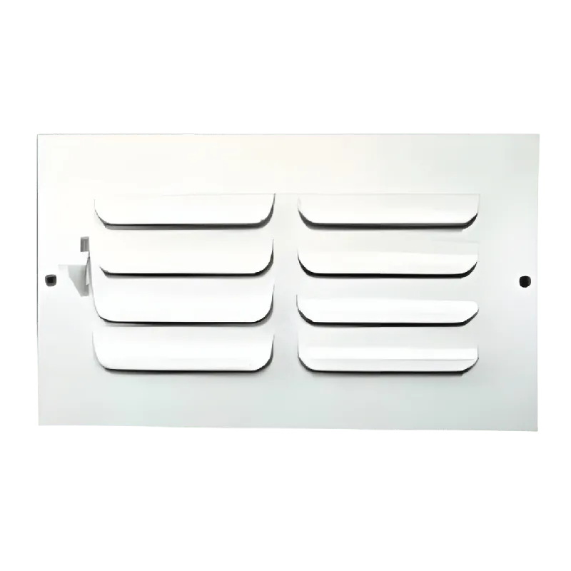 Metal-Fab CSCR106W1 One Way Steel Curved Blade Sidewall/Ceiling Register 10 inch x 6 inch