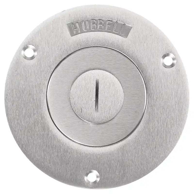 Hubbell Wiring Device-Kellems SA2525 Aluminum Round Floor Box Cover