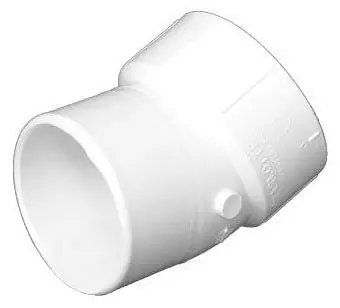 CHARLOTTE P326(05987) PVC 326 Elbow, 22-1/2 Degree, Street, Spigot x Hub, 4
