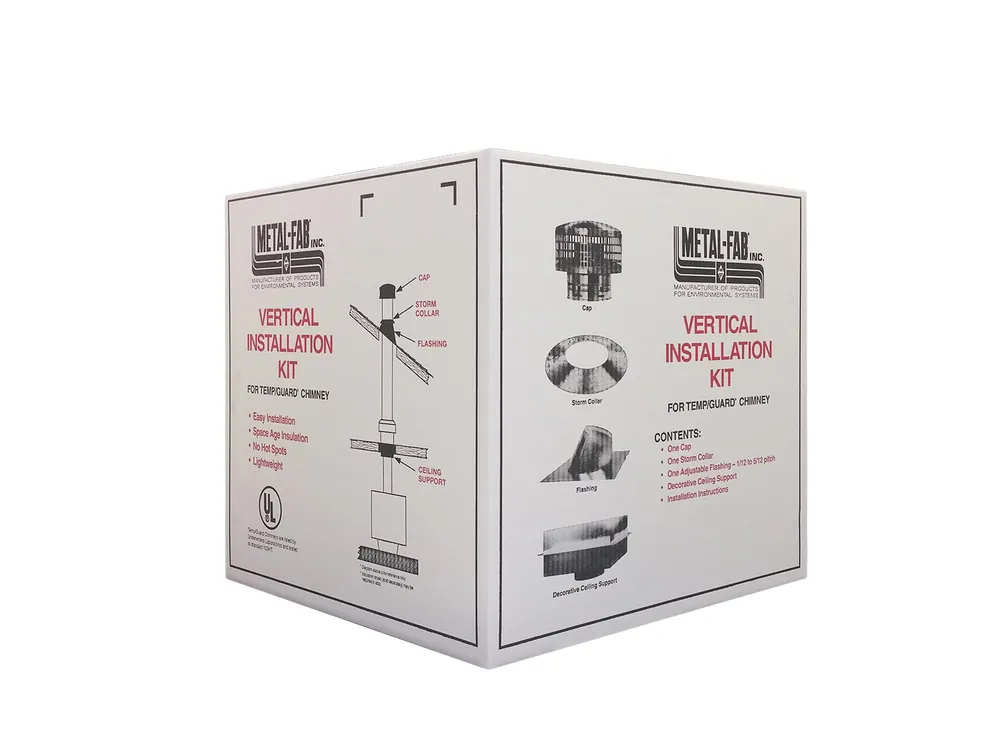 Metal-Fab 8TGCK Vertical Installation Kit 8 in Dia Galvanized Steel