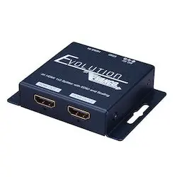 VANCO EVSP12SC HDMI 1x2 4K Splitter 4K/60Hz HDR HDCP2.2 w/ Scaling